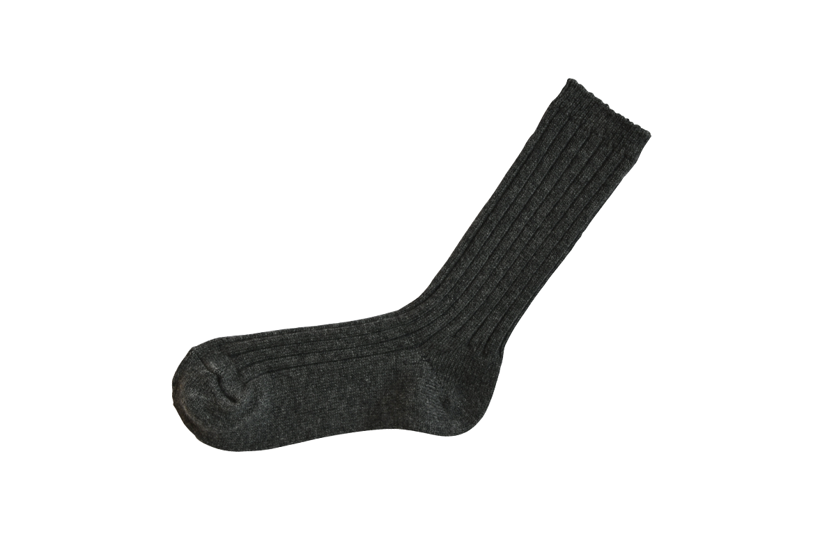 Cashmere Ribbed Socks