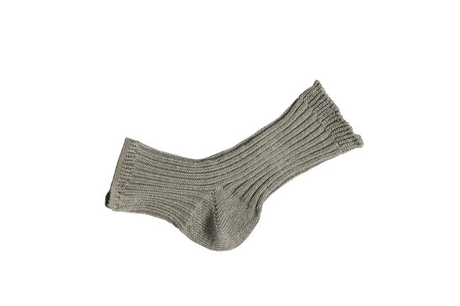 Linen Ribbed Sandal Socks