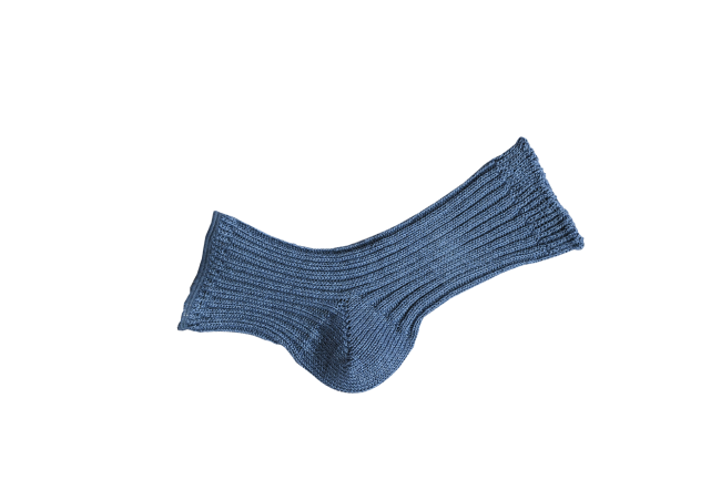 Linen Ribbed Sandal Socks