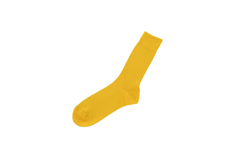 Silk Cotton Ribbed Socks