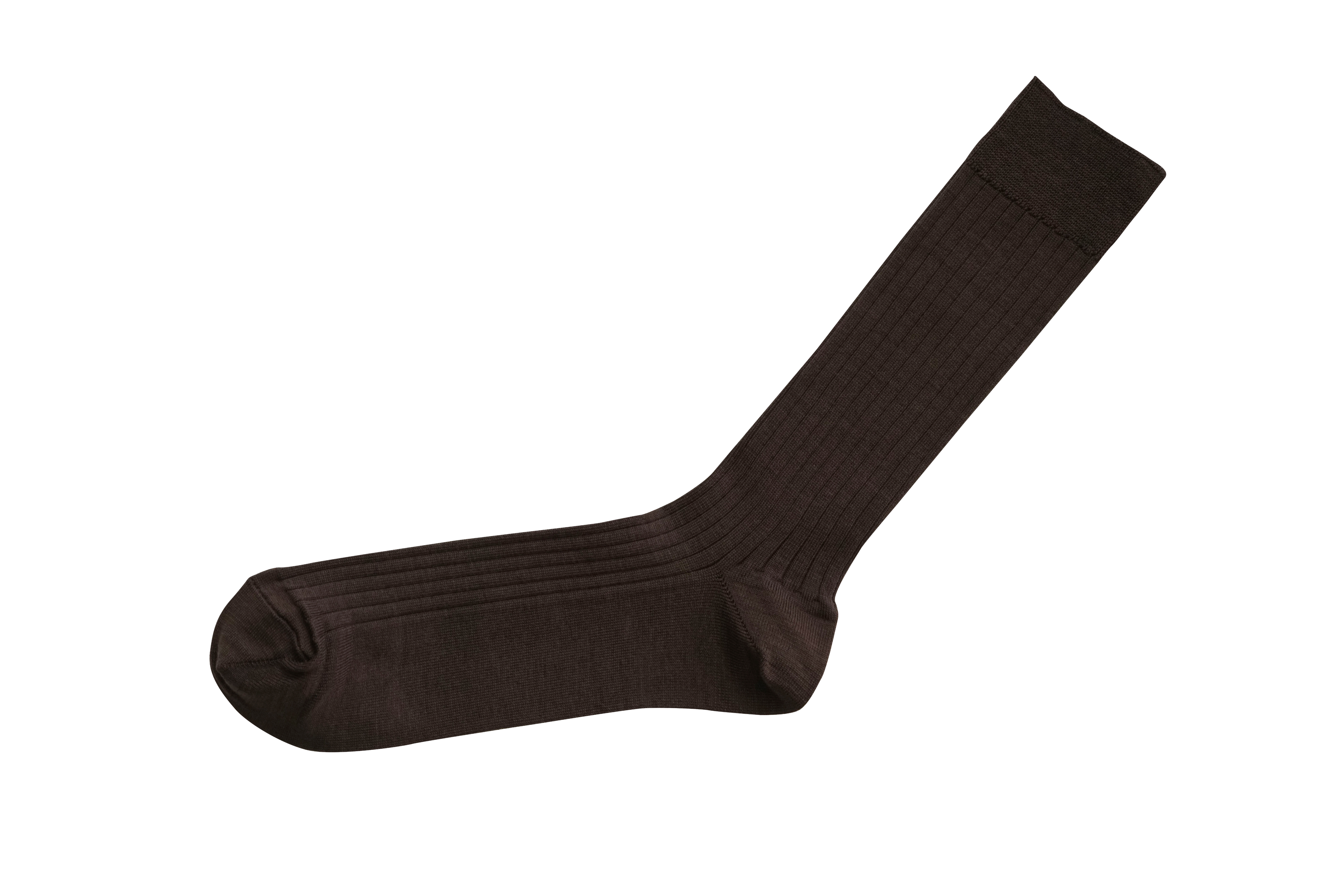 Silk Cotton Ribbed Socks