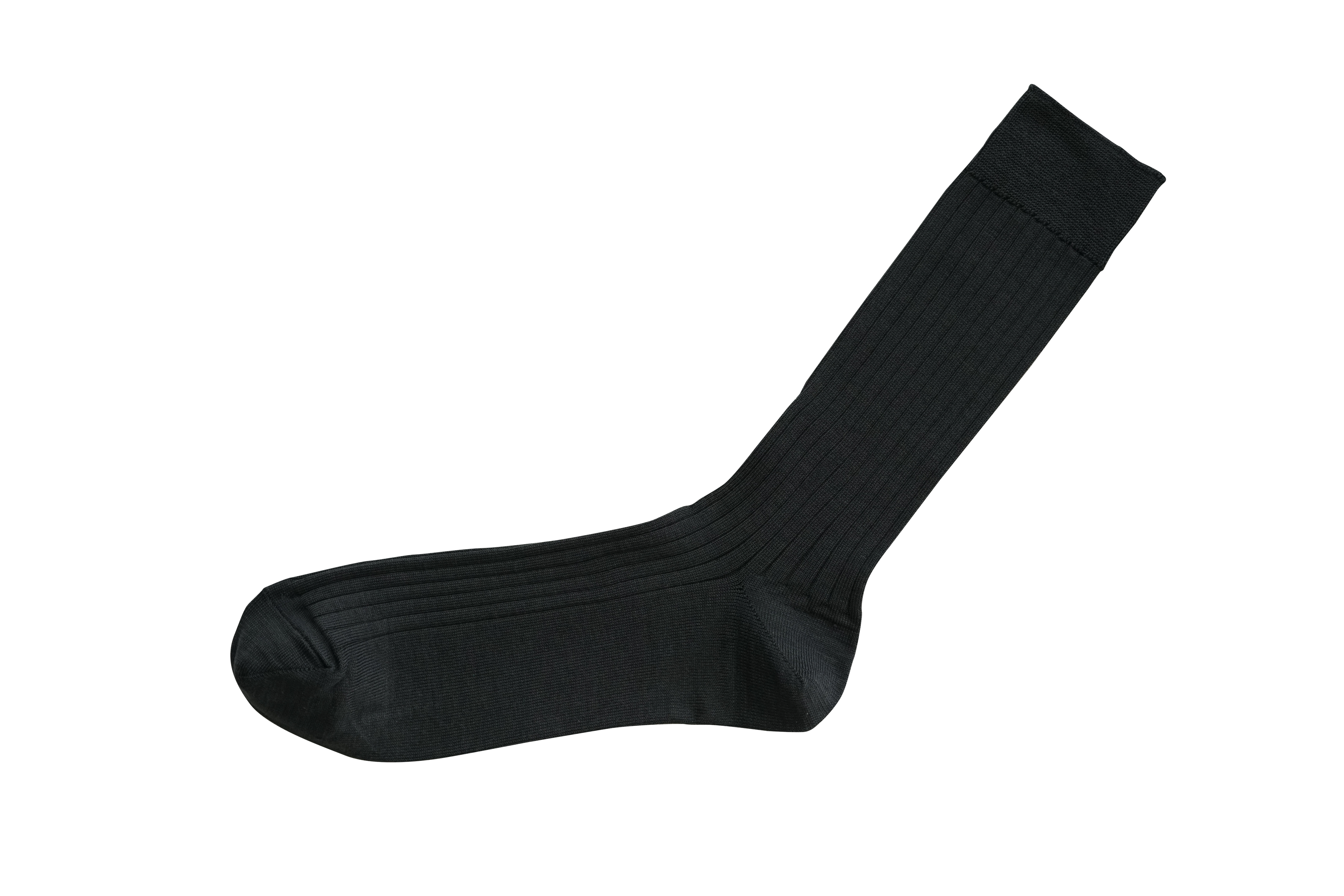 Silk Cotton Ribbed Socks