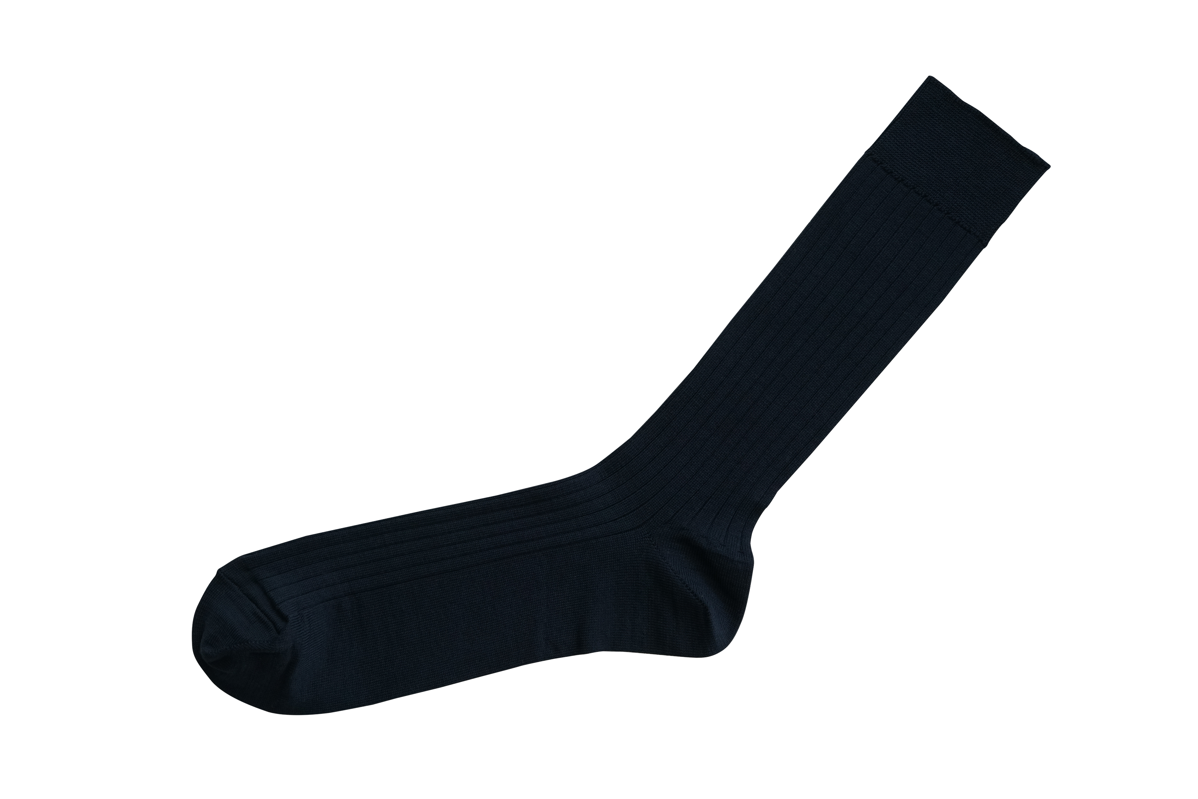 Silk Cotton Ribbed Socks