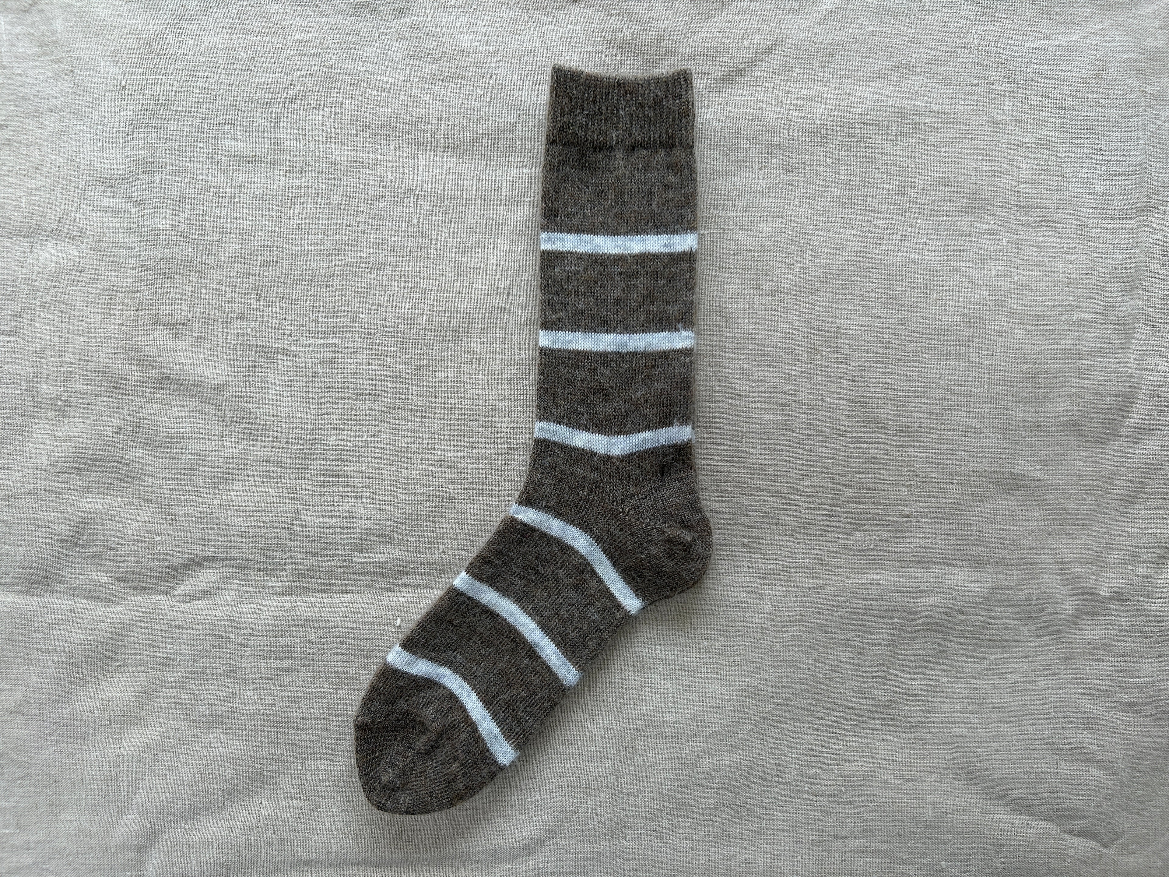 Mohair Wool Border Socks